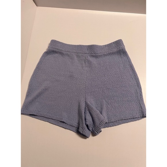 Free People Pants - Free People Beach Knit Shorts Periwinkle Blue Lavender Textured Lounge Size M